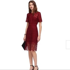 Whistles lace midi dress